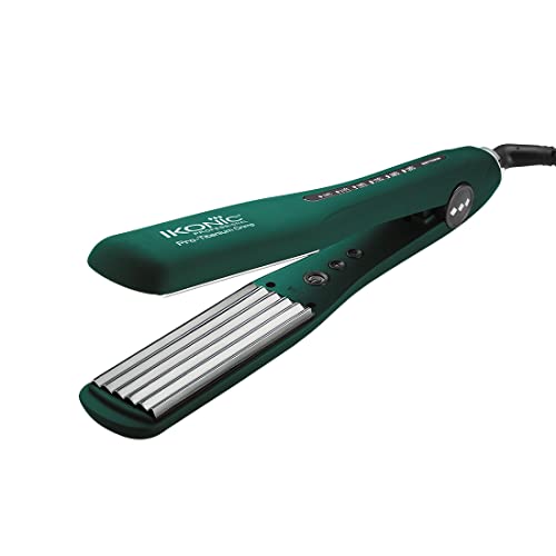 Ikonic Pro titanium Crimp – Emerald Collection| Crimper| Hair Styler | Wavy Hair