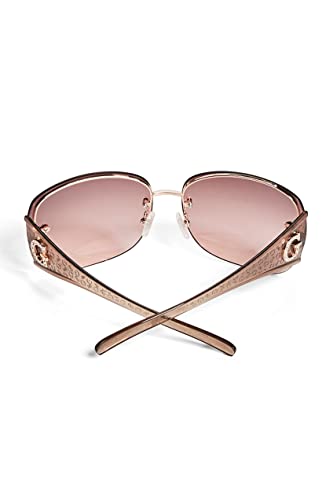 GUESS Factory Women's Rimless Shield Sunglasses #TOP11