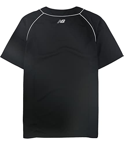 New Balance Boys Baseball Jersey, Black, S2