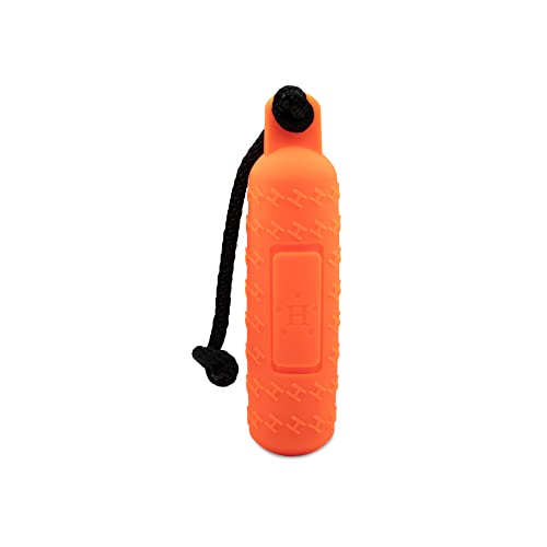 HUNTMARK Deluxe Training Dummy for Hunting and Sporting Dogs – Dog Bumper Retriever – Color-Spectrum Analysis Puppy Trainer Fetch – 11 x 2.6-inch – Orange