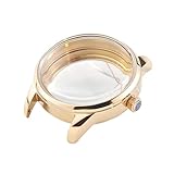 ROUREOX Cassa Orologio Vintage 33mm 39.5mm Vetro Cupola Alta Fondello Vista Movimento Automatico NH35 4R35 Ricambi per Seiko Presage “Cocktail Time”-2 39.5MM