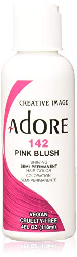 Adore Semi-Permanent Haircolor #142 Pink Blush 4 Ounce (118ml) (2 Pack)