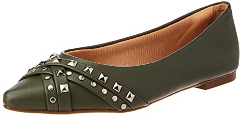Sapatilha, Via Uno, 116243SBAVV, Feminino Verde Oliva, 36