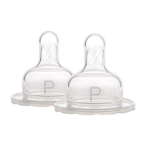 Bicos de Silicone Options Prematuro para Mamadeira Boca Larga, Dr Browns, Transparente