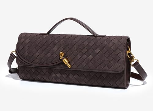 Image of Upbull Trendy Woven Evening Clutch Purses Women Underarm Shoulder Handbag Cute Satchels Crossbody Purse PU Leather Wallet