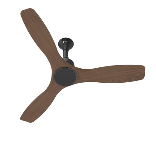 Orient Electric 1200mm Aerosense BLDC Ceiling Fan with Remote | BEE 5-star rated Energy Saving Fan | 5-year warranty by Orient | Honeymaple Wood, pack of 1
