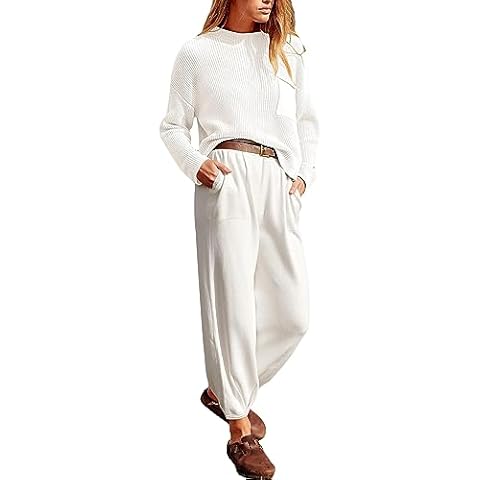 FeMereina Women's Chic Sweater and Pants Set Cover