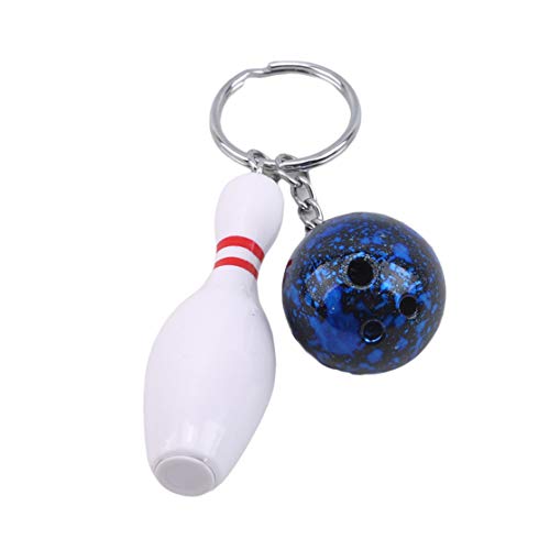 LHHA Mini Bowling Schlüsselanhänger Persönlichkeit Bowlingkugel Schlüsselbund Schlüsselring Schlüsselhalter Promotion Geschenk Bowling Party Gefälligkeiten Cover