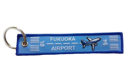 Amazon.co.jp: フライトタグ 福岡空港 Ver. FUK BASE AIRPORT 青