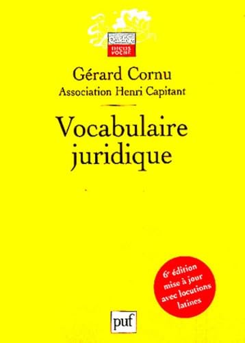 Vocabulaire juridique