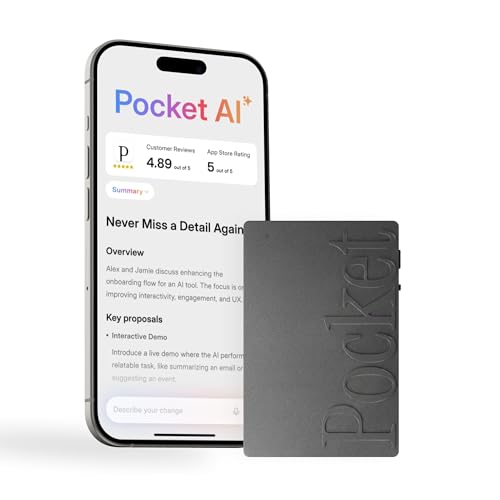 Pocket AI Voice Recorder & Smart Assistant – Auto...