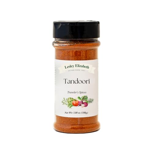 Image of Lesley Elizabeth Tandoori Traveler's Spices - Authentic Indian Tandoori Seasoning Blend for Chicken, Lamb, Vegetables & Seafood | Bold Spice Rub for Grilling & Cooking