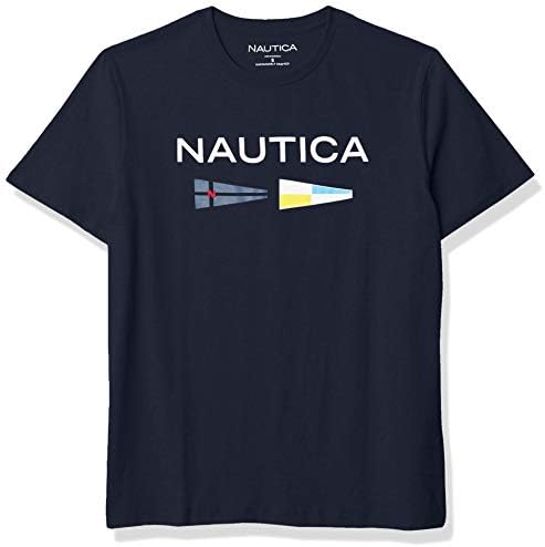 Nautica Men's Nautica Men's Sustainably Crafted Logo Signal Flag Graphic T-shirt T-Shirt
