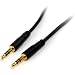 StarTech.com MU1MMS Slim 3.5mm Stereo Audio Cable - M/M (1 Feet)