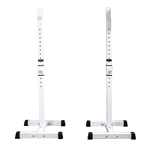 OTQEFTN Portable Dumbbell Racks Sturdy Steel Squat Rack Barbell Bench Press Stands Home Gym Dipping Station