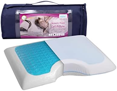 Side Sleeper Pillow - Shoulder Pillow - Cooling Pillow - Memory Foam Pillow -Semi Firm Pillow Bamboo Pillow CASE Orthopedic Pillow Cool Gel Layer Supports Natural Posture and Neck