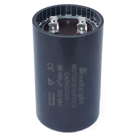 KBL 86-103 MFD (uF) Motor Start Capacitor Compatible for Franklin Control Box 2801074915, CRC 2824085015 3/4 and 1 HP Well Pump and Others Cover