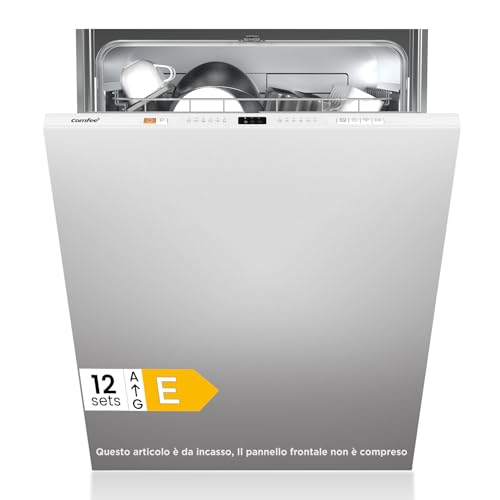 COMFEE' CDWPB1215P-W Lavastoviglie da Incasso con 12 coperti, 8 Programmi,