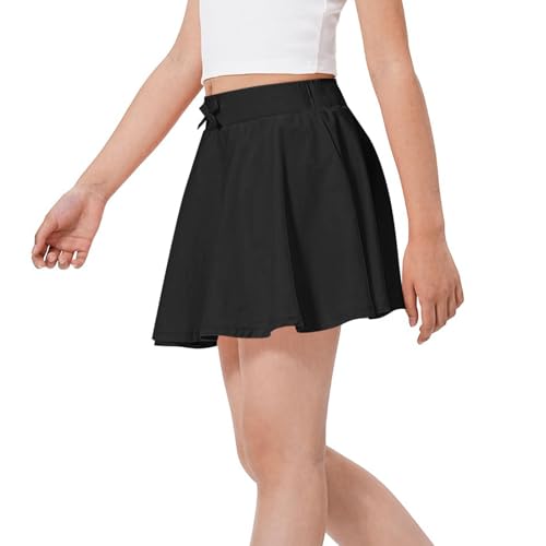 Girls Skirts Kids Athletic Casual Mini Skorts Toddler Girls Summer Outdoor Sport Uniform Skirts Cute Bow Flowy Dress4