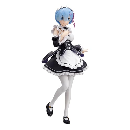 Banpresto Figura de Accion Rem Re:Zero, Starting Life In Another World, Glitter&Glamours, Maid Ver 24 cm, BP28785P Multicolor, Figura Coleccionable, Óptimo para los fanaticos del Anime