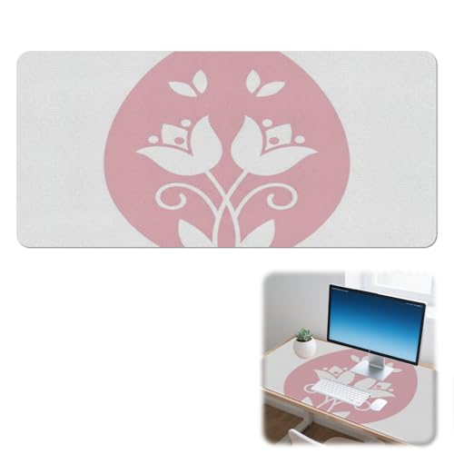 Alfombrilla de escritorio grande con diseño de huevo de Pascua, antideslizante, impermeable, alfombrilla protectora para computadora, accesorios de oficina, decoración del hogar, protector de mesa (42