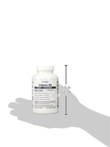 Superior Labs — Best Vitamin B6 Dietary Supplement — 50 Mg Dosage ,120 Vegetable Capsules —Supports Immune System Health — Healthy Brain Function — Cardiovascular Health Support #TOP6