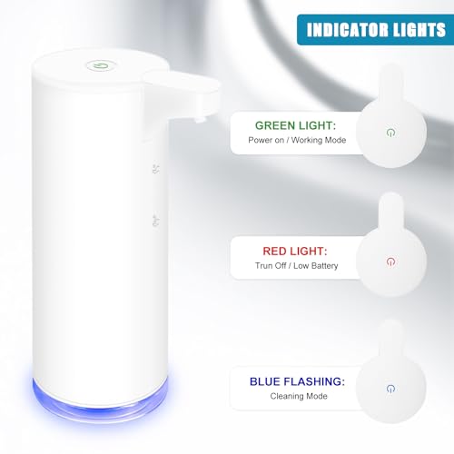 Mamiddle Automatic Soap Dispenser Stainless Steel with Sensor Infrared Soap Dispenser Electric IPX5 Waterproof USB-C Charging Motion Sensor for Kitchen & Bathroom (White Foam) by Mamiddle - Used condition - Image 3