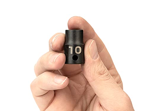 Image of TEKTON 3 /8 Inch Drive x 10 mm Shallow 6-Point Impact Socket | SID12110