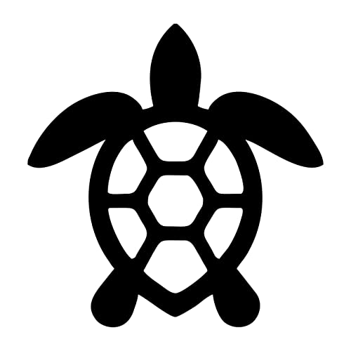 Expelia Aufkleber Meeresschildkröte schwarz geeignet für Auto Motorrad Wohnmobil PC