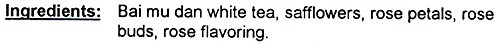 Miniatura 3 de Mahamosa Rose White Tea (Bai Mu Dan) 2 onzas, mezcla de té blanco de hoja suelta (té pai mu tan, té bai mudan) (con cártamos, pétalos de rosa,