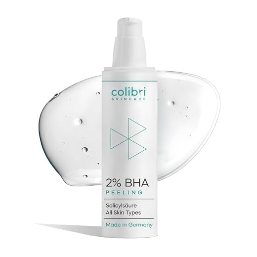 colibri skincare 2% BHA Peeling - 100ml Salicylsäure Peeling für alle Hauttypen - Chemisches Exfoliate für das Gesicht zur Minderung von Pickeln & Mitessern - hilft Poren zu verkleinern