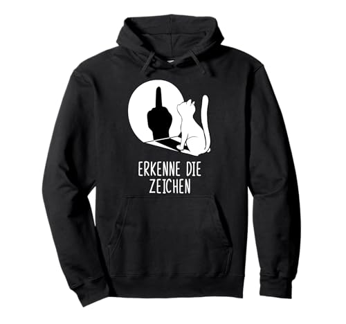 Winkekatze Schatten Katzen Erkenne die Zeichen Pullover Hoodie