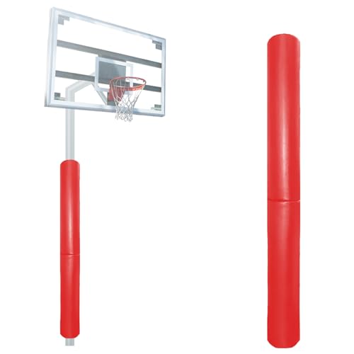 60 Inch Tall Round Pole Padding - Heavy Duty 2” Thick Foam Wrap Around Round and Square Post Pad for 3-4” Diameter Basketball Pole, Swing Pole, Electric Pole & More,Easy Install with Unique Design