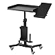 POARMEEY Tattoo Tray Cart on Wheels with Extension Drehbar Tattoo Table Station Versatile Rolling Tool Tray for Artist Studio and Beauty Salon