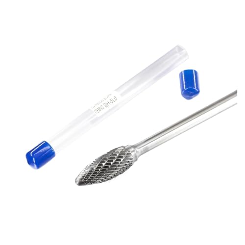 Fresa de carburo con vástago 1/4'' forma llama miniatura 2