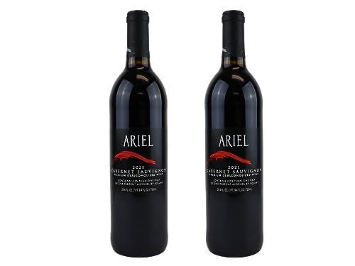 Ariel Vineyards Cabernet Sauvignon Dealcoholized Wine - Bundled by Louisiana Pantry (Cabernet Sauvignon, 2 Pack)