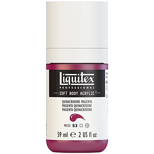 Liquitex Professionell mjuk kropp akryl 2 oz flaska, quinacridone magenta, 59 ml (paket med 1)