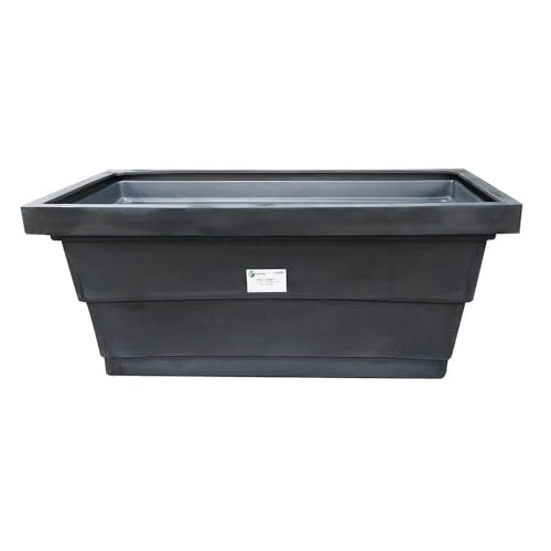 Enpac Poly Tank Containment Sump with Drain, Black, 275-Gallon, Durable Polyethylene, Saves Space