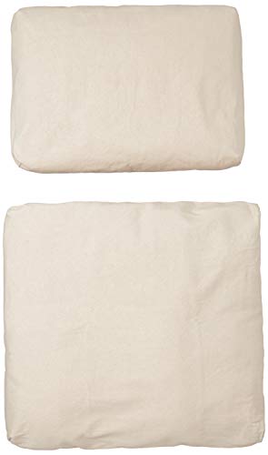 無印良品 洗いざらしの綿帆布リビングでもダイニングでもつかえるソファチェア用カバー/生成 82583595