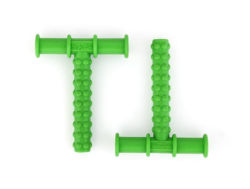 Image of Chewy Tube Brick (Green) | Sensory Chewing Toy for Kids | Textured Biting & Chewing Tool, 1 Pack
