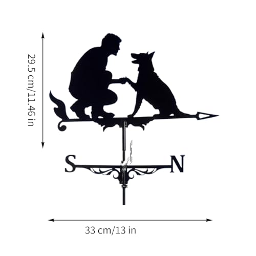 Banderole de jardin en métal : drapeau indicateur de chemin avec pointe de sol robuste