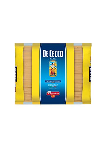 De Cecco Spaghettoni Quadrati Pasta di Semola di Grano Duro Hartweizengrieß Pasta 100% Italienische Pasta Längliche Pasta Packung mit 3Kg