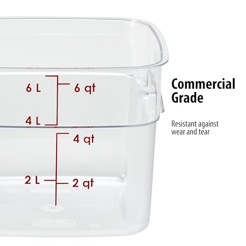 Cambro FreshPro 6Qt Food Storage Container in Clear for Industrial and Kitchen Use, Pantry Organization and Food Freshness by Cambro - Image 2