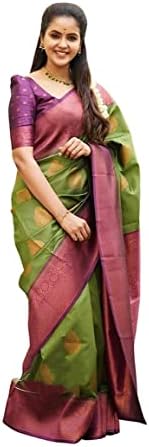 Shiv Textiles Womens Banarasi Saree Saree (pack of 1)
