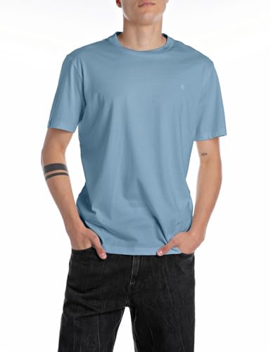 Replay Maglietta da Uomo, 388 Grigio Medio, XS