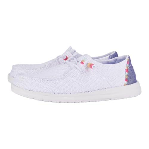 Hey Dude Wendy Boho Crochet Loafers for Women – Textile Upper & Lining – Lace-up Closure – Textile Outsole2