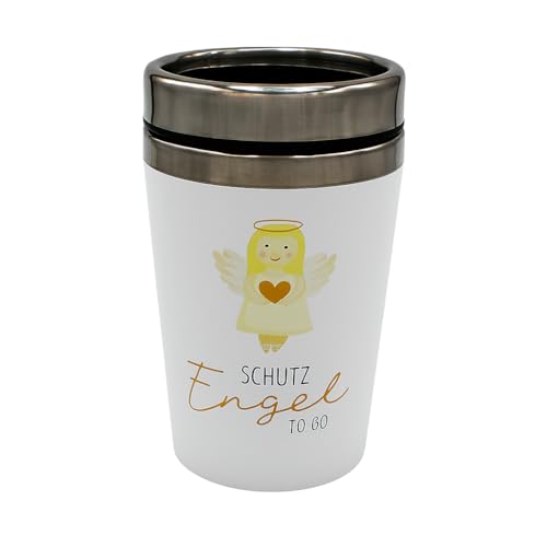 Dekohelden24 Thermobecher/Becher to go, Motiv: Schutzengel, Maße...