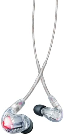 SHURE SE846G2CL Wired Earphones, Clear, 2nd Generation, High Sound Insulation, High Resolution Compatible, Gaming, In-Ear Type, Wireless Conversion (Sold Separately), MMCX Recording, Professional