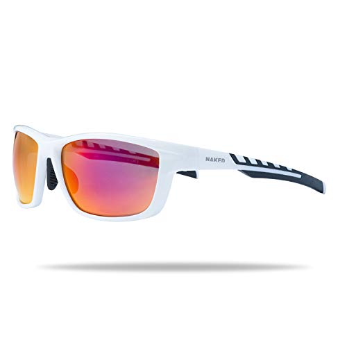 Lunettes de sport NAKED Optics® pour hommes et femmes, lunettes de sport à verres réfléchissants, lunettes de soleil pour le cyclisme, la course à pied, le triathlon, le volley-ball