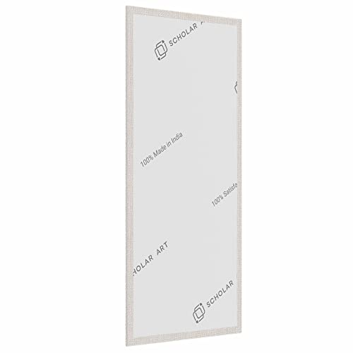 Image of Scholar Art Hobby Series 04 Oz (230 GSM) 100% Cotton Canvas Panel Board for Painting (White Blank Canvas Boards for Acrylic Paint, Oil Paint, Wet & Dry Media) | 04 inchx08 inch (10x20 cm), Pack of 4